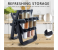 Kitchen Rotating 18 Pcs Glase Spice Jars Countertop Revolving Spice Rack 360°Rotating Seasoning Kitchen Organizer 4 in KSA
