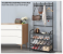 DOUBLE POLE Steel Metal 5 Tier Shoe Rack with Clothes Coat Hook Hanger 1 in KSA