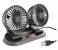  Automobile double fan 360 degree circular automobile cooling accessories swing fan ventilation plate USB in summer 1 in UAE