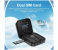 2025 New Mini Flip Mobile Phone 2 SIM Card Small Display Foldable Cell Phone, Unlocked Flip Phone , Black 2 in KSA
