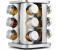 Rotating 360 Spice Jar Revolving Spice Rack, Stainless Steel Countertop Seasoning Organizer, Rotating Spice Rack with 12 Round Jars, Spice Rack Organizer for Cabinet, Carousel Spinner Jars Holder Included 4 in UAE