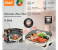 RAF Multi-functional Electric Knob Control 1200W 5L Non-stick coating Electric Hot Pot Cooking 1 in KSA