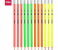 Doms Neon Rubber Tipped HB/2 Graphite Pencil Set | Jar Pack, 30 Pieces | Contains Pencils, Sharpener, Eraser & Scale 2 in UAE