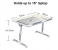 Foldable 15 Inch Laptop Stand With USB Cooling Fan - White 3 in OMAN