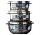 Maxima Stainless Steel Hot Pot Set Size 3500 5000 7500 ml - Silver 3 in KSA