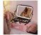 Travel Makeup Bag with Mirror of LED Lighted, Travel Makeup Train Case Cosmetic Bag Organizer with Adjustable Dividers, Makeup Case with Mirror, 3 Adjustable Brightness Cosmetic Bag 1 in UAE