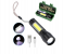 3 Piece Mini Rechargeable Zoomable Flash Light Image