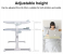 Foldable 15 Inch Laptop Stand With USB Cooling Fan - White 2 in OMAN