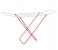 Royalford RF10174 Multifunctional Foldable Metal Drying Rack - White and Red 1 in KSA