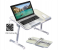 Foldable 15 Inch Laptop Stand With USB Cooling Fan - White 5 in OMAN