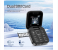 2025 New Mini Flip Mobile Phone 2 SIM Card Small Display Foldable Cell Phone, Unlocked Flip Phone , Black 1 in KSA