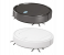 DENX Automatic ROBOT Vacuum Cleaner 5 Hours Usage Duration Sweeping Robot,Ultra Slim Tangle-Free Suction, Daily Floor Schedule Cleaning, 2000 Battery Pa Super Powerful Suction Cleaning, Perfect for Hardwood Floors, Wood Floors and Living Room Hair 4 in KSA