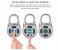 Bluetooth Padlock, Universal Safe Mini Wireless Metal Electronic Keyless Padlock Lock APP Control Password for Luggage Doors Cabinets 2 in UAE