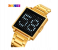 SKMEI 2312 New Design Mens Square LED Digital Watch Black Plated Wrist Watches 2 in UAE