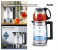DENX Transparent Glass Kettle 2L Double Pot Tea Pot With filter Electric Kettle with 0.8L Steam Tea Pot, 2 in 1 Multifunctional Electric Kettle 2L 1 in KSA