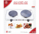 Electric Countertop Portable Buffet Burner Electric Hot Plate, with Five-Stage Temperature, Spiral Cast Iron Heating Plates with Power Indicator Lights, Easy to clean 2500W 3 in KSA