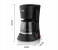 Electric Coffee Maker Drip Automatic All-In-One Small Coffee Machine with Automatic All-In-One Small Coffee Machine 600ml Coffee Pot Espresso Maker 600W Heating 11 in KSA