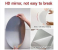 Oval shape adhesive mirror sticker for wall on tiles bathroom bedroom living room unbreakable plastic wall mirror 8 in KSA