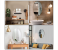 Oval shape adhesive mirror sticker for wall on tiles bathroom bedroom living room unbreakable plastic wall mirror 2 in KSA