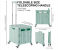 Foldable Utility Cart, Shopping Trolley Handcart with Secure Lid Wheels Telescoping Handle, Collapsible Rolling Crate for Camping & Moving, Storage Basket for Grocery 4 in UAE