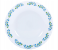 Delcasa DC1459 7.5 Opal Ware Dinner Plate - White And Blue 1 in UAE