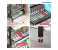 2 Tier Dish Drying Rack Extra Large Carbon Steel Dish Rack and Drainboard Set for Kitchen Countertop, Easy Install Dish Drainer 3 in UAE