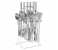 Delcasa DC3270 Stainless Steel Cutlery Set With Stand - Silver 1 in UAE