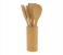 Delcasa DC3164 5 Piece Bamboo Kitchen Tools Set With Cutlery Holder - Brown 1 in UAE