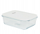 Delcasa DC3312 Square Airtight Glass Container with Lid 1540 ML - Clear 1 in UAE