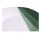 Delcasa DC3419 8 Inch Melamineware Flat Plate - White And Green 2 in UAE