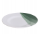 Delcasa DC3417 10 Inch Melamineware Flat Plate - White And Green 2 in UAE