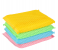 Delcasa DC3027 Scouring Scrubber Premium Quality Polyester Sponge Pack Of 4 - Multi Color 1 in UAE