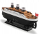 Titanic Ship Model Humidifier 250ml Essential Oil Diffuser Jellyfish Smoke Ring Spray Aroma Diffuser RGB Ultra Sonic Humidifier 8 in KSA