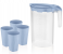 Delcasa DC2552 5 Pieces Drink Set - Transparent Blue 1 in UAE
