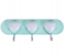 Delcasa DC2603 3 Hook Heart Hanger - Blue And White 1 in UAE