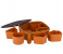 Delcasa DC2887 Airtight Spice Box With 7 Removable Compartment Box - Brown 1 in UAE