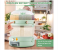 Multifunctional Food Dispenser For Kitchen Space Saving Storage Containers for Cereal, Rice, Nuts, Candy, Coffee Bean, Snack, Grain Rotating Rice Bucket 6 in UAE