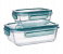 Royalford RF9984 2 Pcs Glass Airtight Food Storage Container with Lid 1040ml And 370ml - Transparent 2 in UAE