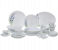 Royalford RF10679 44 pcs opalware dinner set English lavender - White 1 in UAE