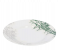 Royalford RF9887 8 Inch Melamine Ware Dinner Plate - White And Green 2 in UAE