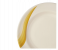 Royalford RF8043 9inch Melamine Ware Super Rays Deep Plate - White And Yellow 2 in UAE