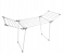 Royalford RF9634 Multi-Functional Highly Durable and Foldable Clothes Drying Rack - White 1 in UAE