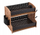 RoyalFord RF10798 Galaxy 2 Layer Rattan Dish Rack With Plastic Drip Tray - Brown And Black 2 in UAE
