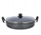 Royalford RF10007 32Cm Non Stick Work Pan With Glass Lid - Grey 1 in UAE