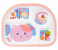 Royalford RF7249 Melamine Ware Baby Plate With 4 Compartment - Pink 2 in UAE