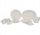 Royalford RF11045 Premium Fine Bone Dinner Set 83pcs Plates And Bowls - White 1 in UAE