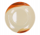 Royalford RF8080 10 Inch Melamine Ware Super Rays Deep Plate - Beige And Orange 1 in UAE