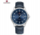 Naviforce PU Leather Band Analog Quartz Wrist Watch For Men NF9248L S/BE/BE - 46mm - Blue 1 in UAE