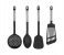 Royalford RF12691 4 Piece Nylon Kitchen Tools with Stainless Steel Handle - Black 1 in UAE