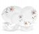 Royalford RF12686 Opalware 18 Piece Dinner Set With Exquisite Floral Design - White 1 in UAE